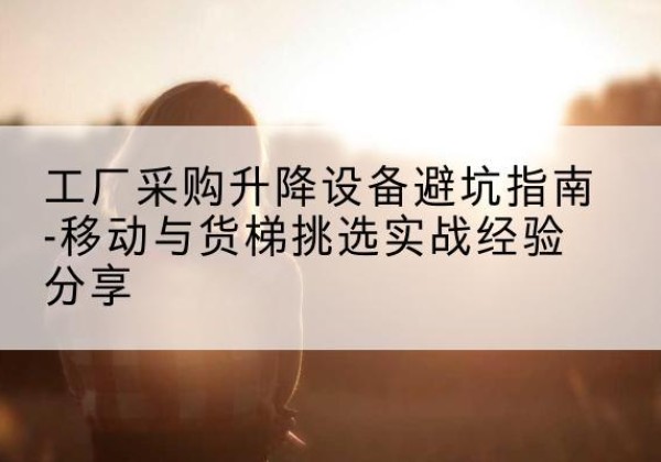 松原移动式升降机怎么选-工厂采购升降设备避坑指南-移动与货梯挑选实战经验分享
